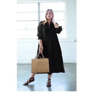 NWT‎ BAACAL Long Cotton
Shirtdress in Black Sz 3 US Sz 18/20
$298